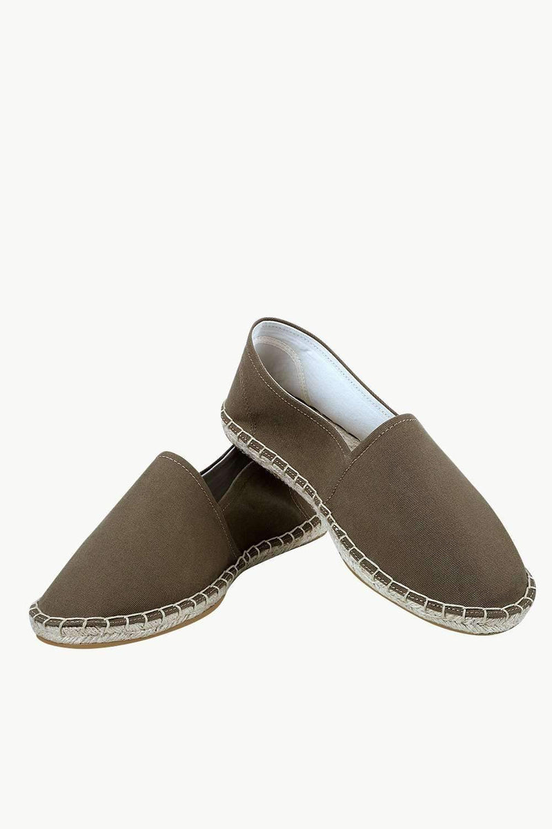 Men's Brown Canvas Basque Espadrilles