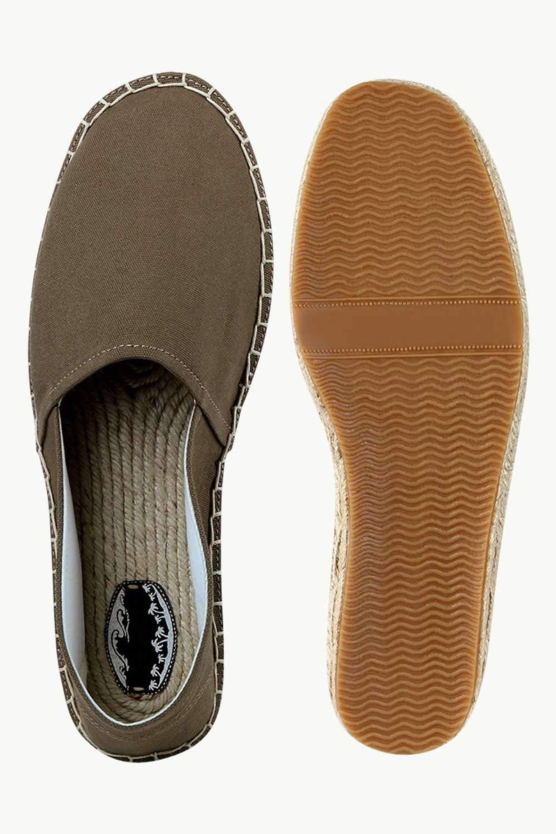 Men's Brown Canvas Basque Espadrilles