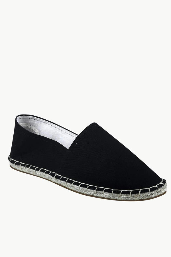 Men's Black Canvas Basque Espadrilles