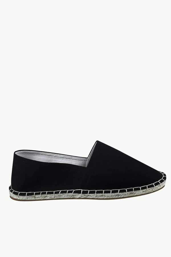 Men's Black Canvas Basque Espadrilles