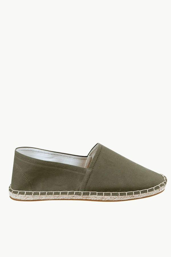 Men's Green Canvas Basque Espadrilles