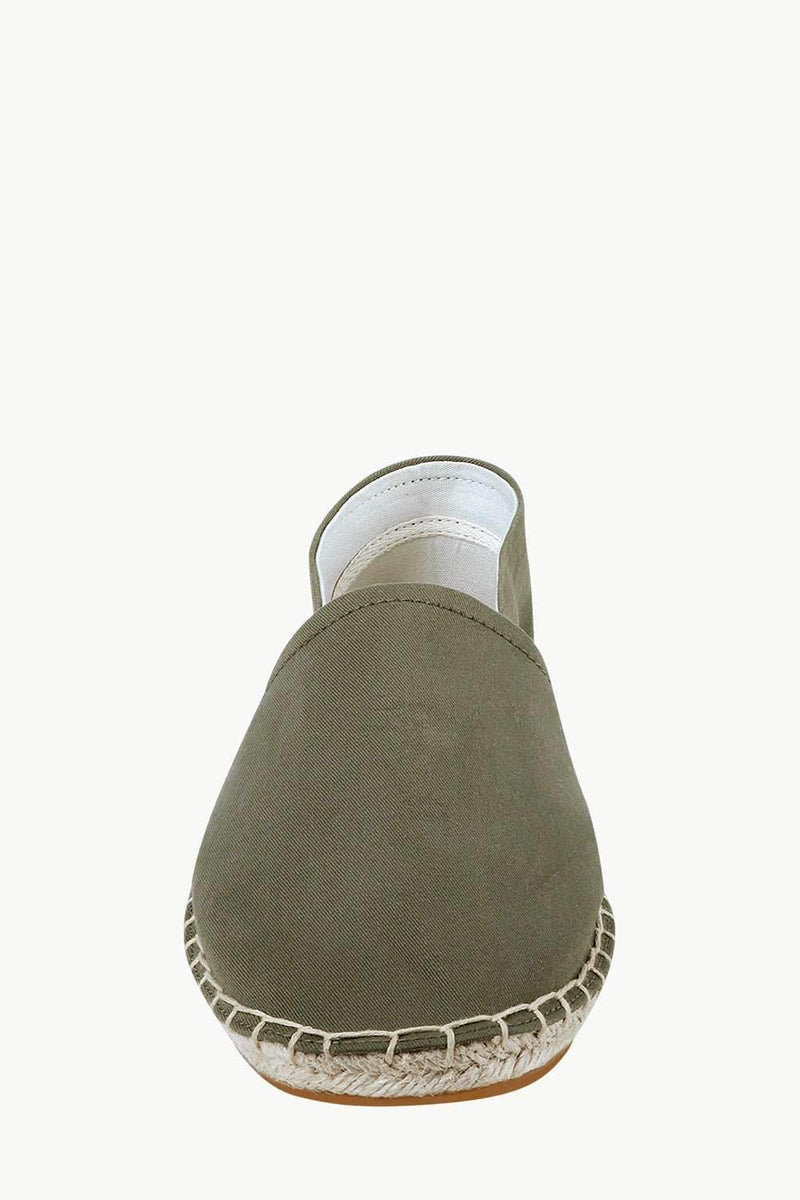 Men's Green Canvas Basque Espadrilles