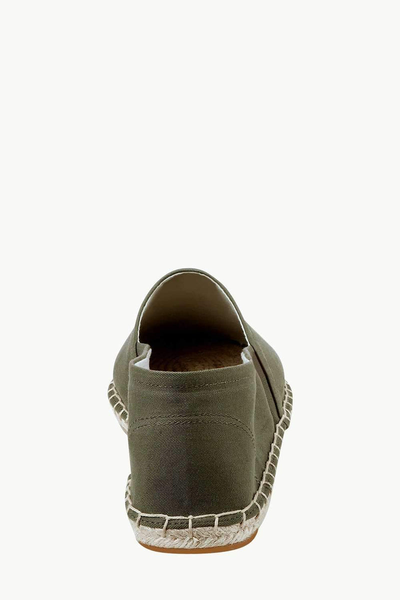 Men's Green Canvas Basque Espadrilles