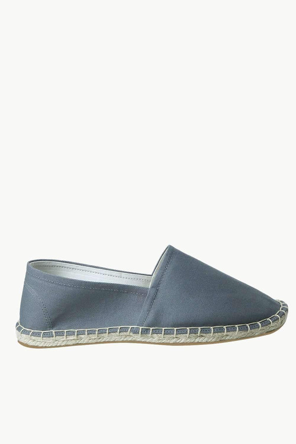 Men's Stone Grey Canvas Basque Espadrilles