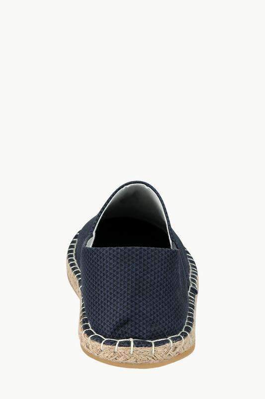 Men's Printed Navy Canvas Espadrilles
