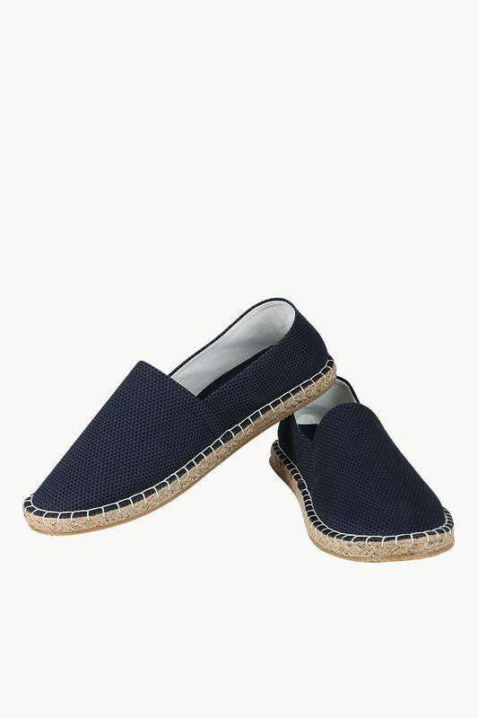Men's Printed Navy Canvas Espadrilles