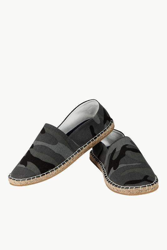 Men's Camouflage Print Canvas Espadrilles