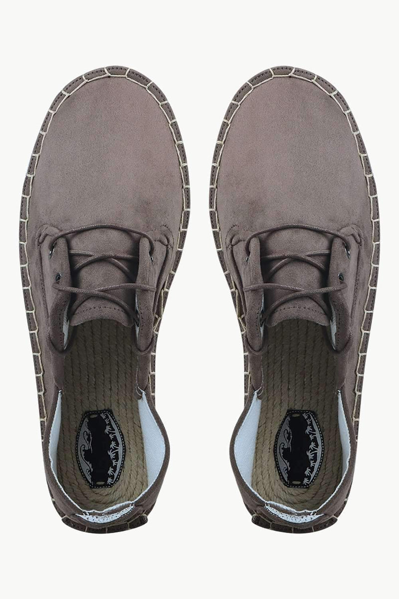 Men's Zinwaldite Suede Lace Up Espadrilles