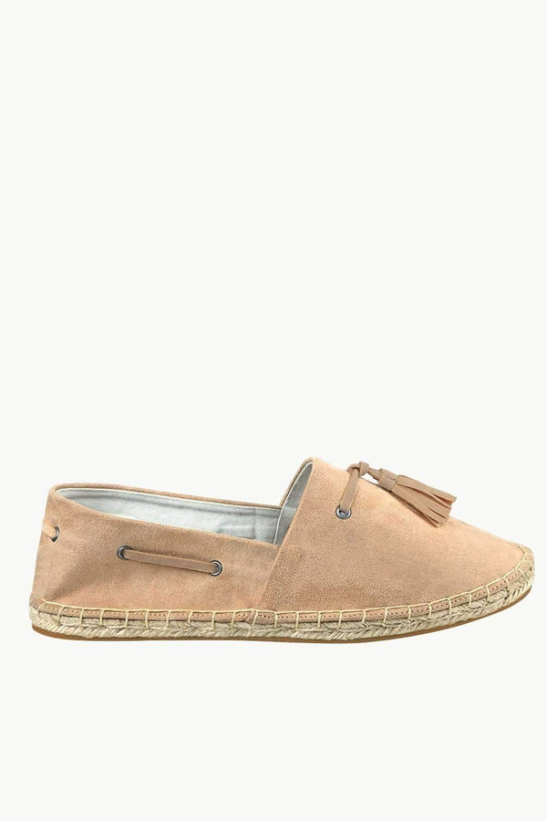 Men's Suede Tan Tassel Espadrilles