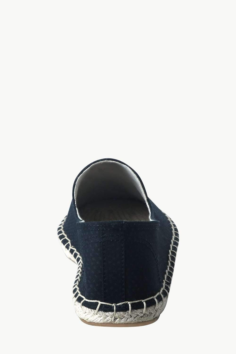 Men's Navy Ditsy Print Jute Espadrilles