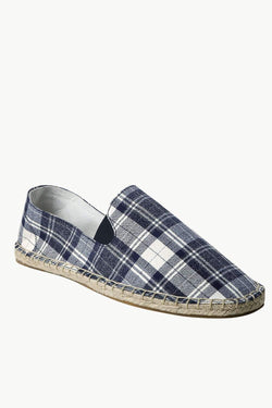 Men's Tartan Twill Jute Espadrilles