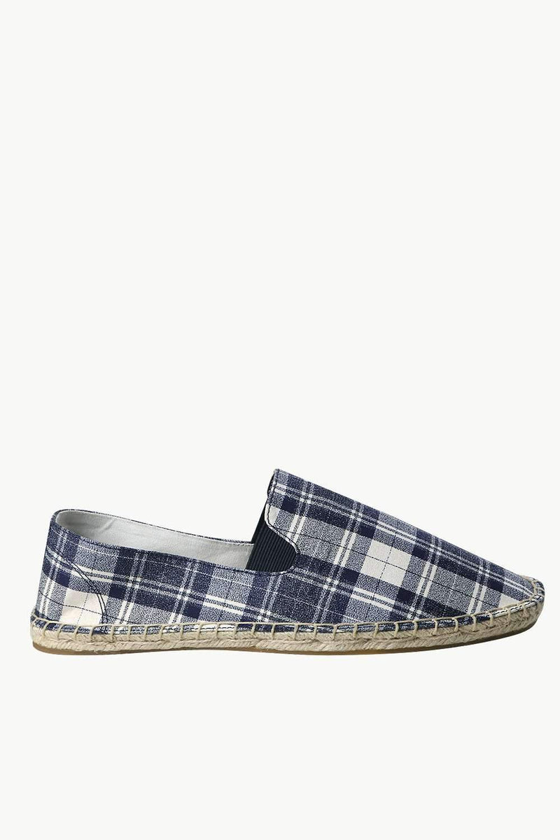 Men's Tartan Twill Jute Espadrilles