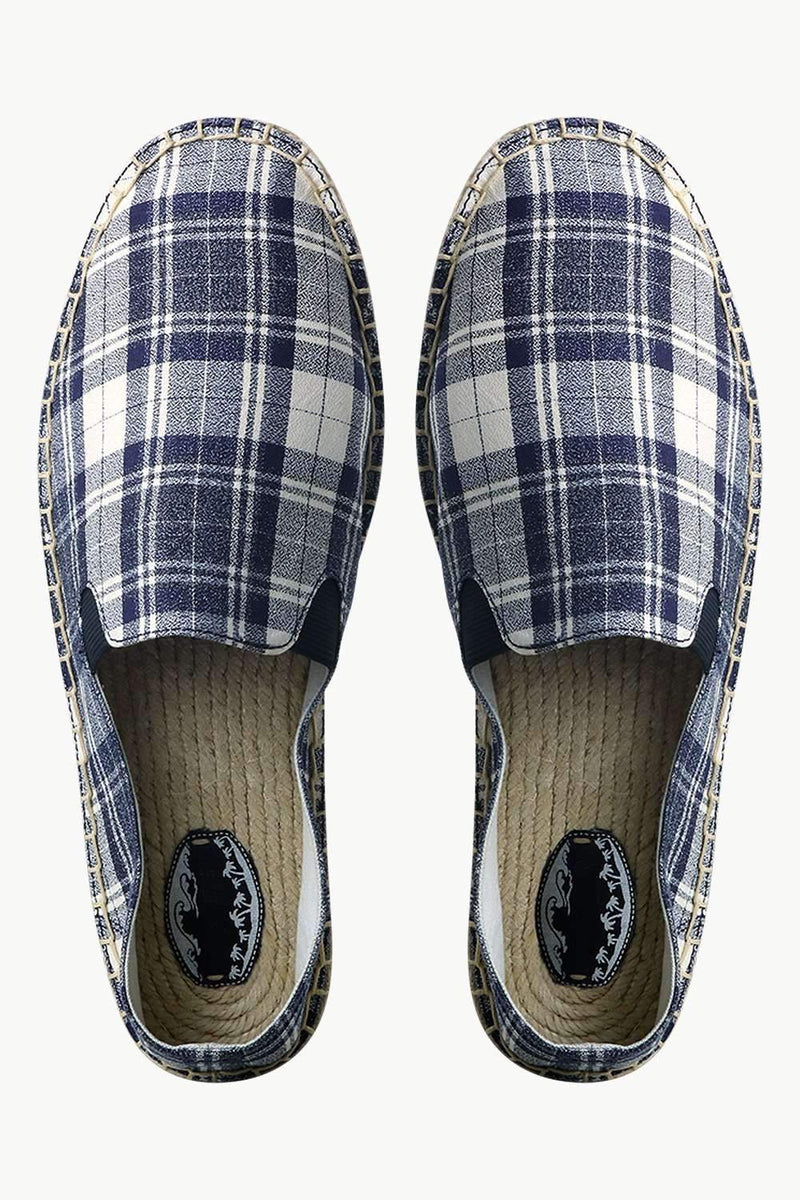 Men's Tartan Twill Jute Espadrilles