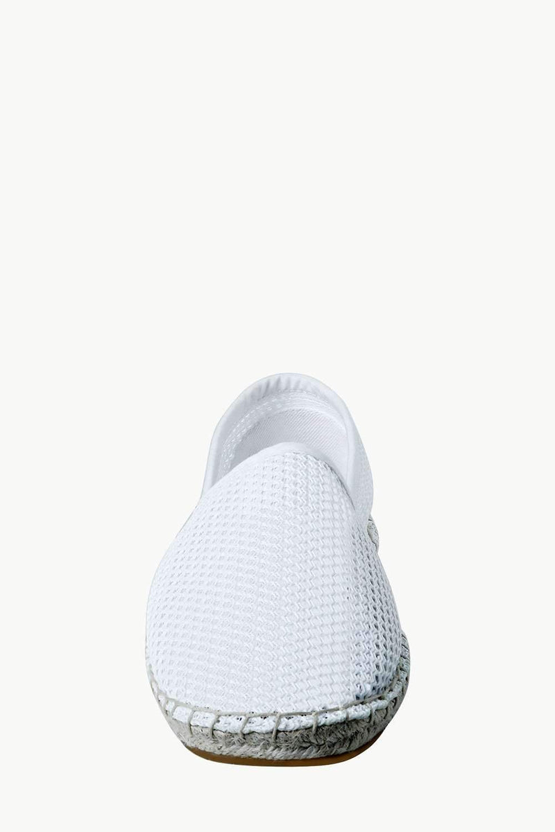 Men's White Mesh Basque Espadrilles