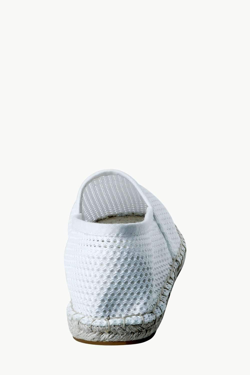 Men's White Mesh Basque Espadrilles