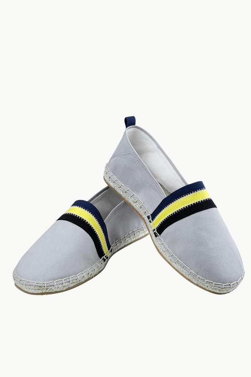 Men's Grey Cut N' Sew Canvas Espadrilles