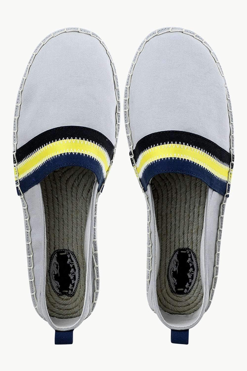 Men's Grey Cut N' Sew Canvas Espadrilles
