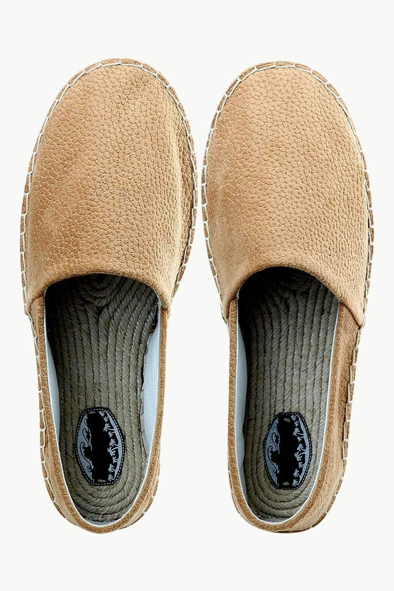 Men's Suede Tan Espadrilles