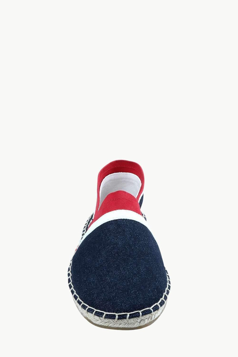 Men's Navy Cut N' Sew Denim Espadrilles