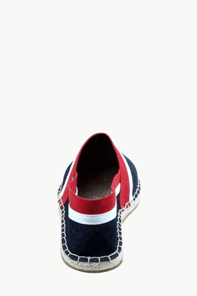 Men's Navy Cut N' Sew Denim Espadrilles