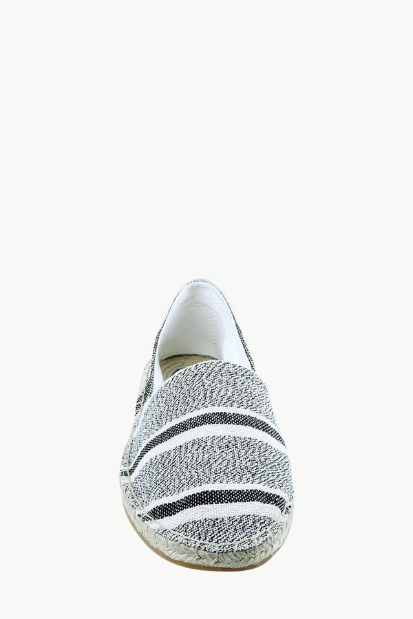 Men's Black and White Jacquard Espadrilles