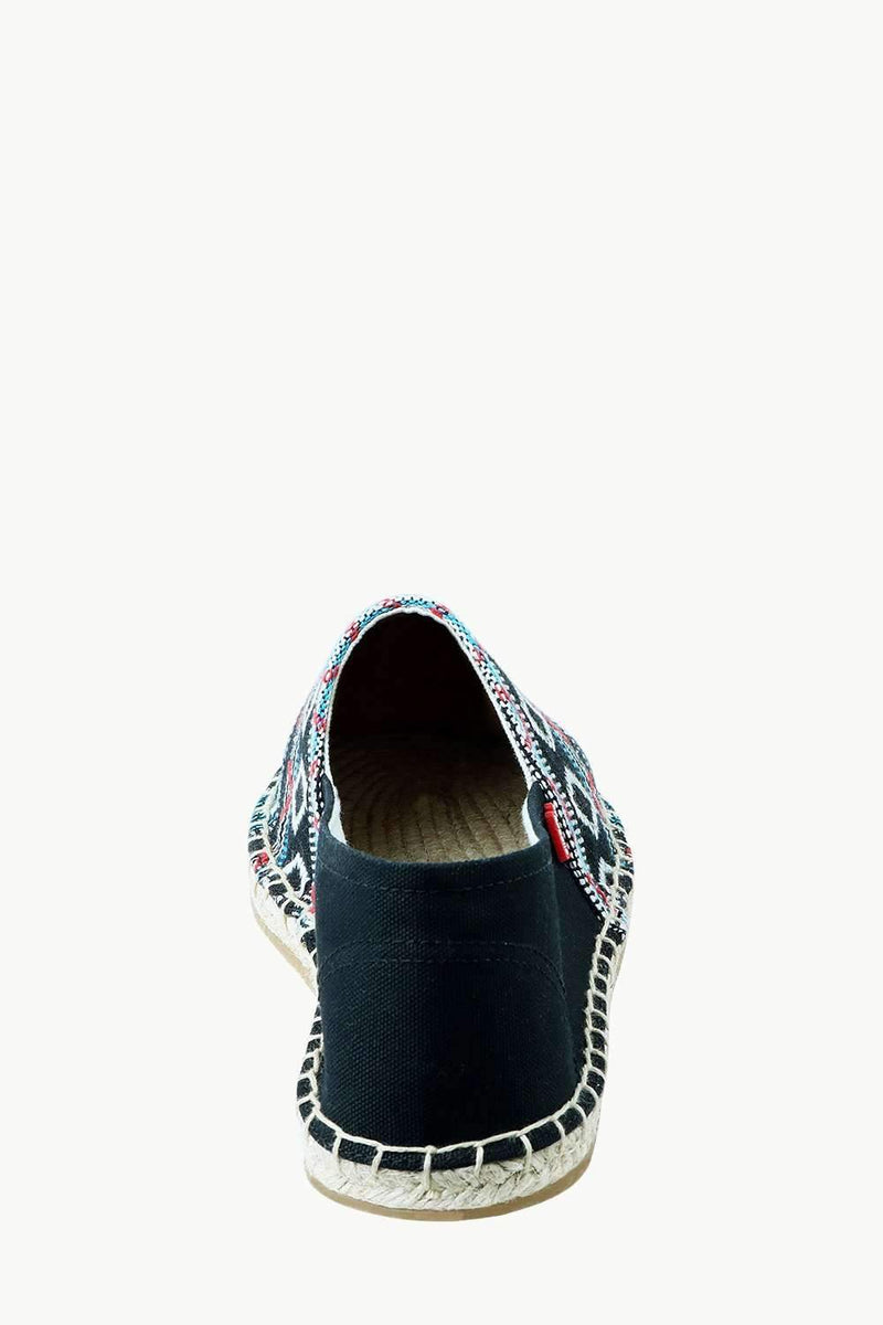 Men's Blue Jacquard Embroidered Espadrilles