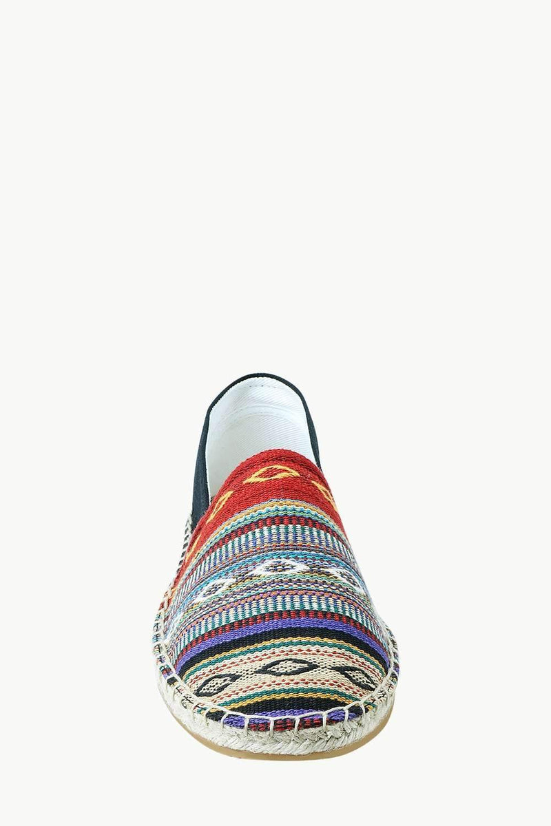 Men's Multi Color Jacquard Embroidered Espadrilles