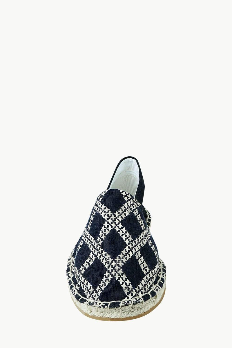 Men's Diagonal Check Print Espadrilles