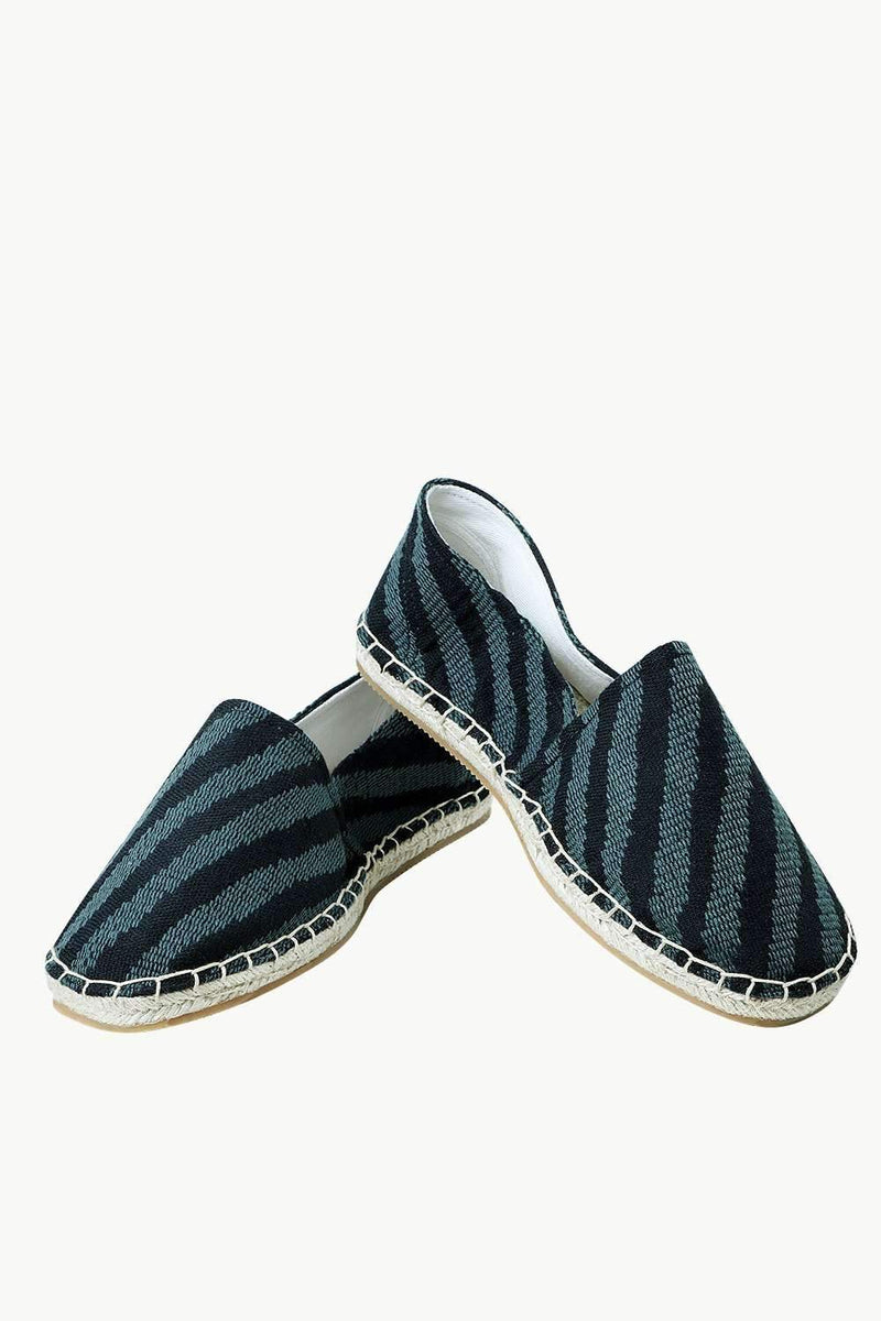 Men's Casual Stripe Knit Summer Espadrilles