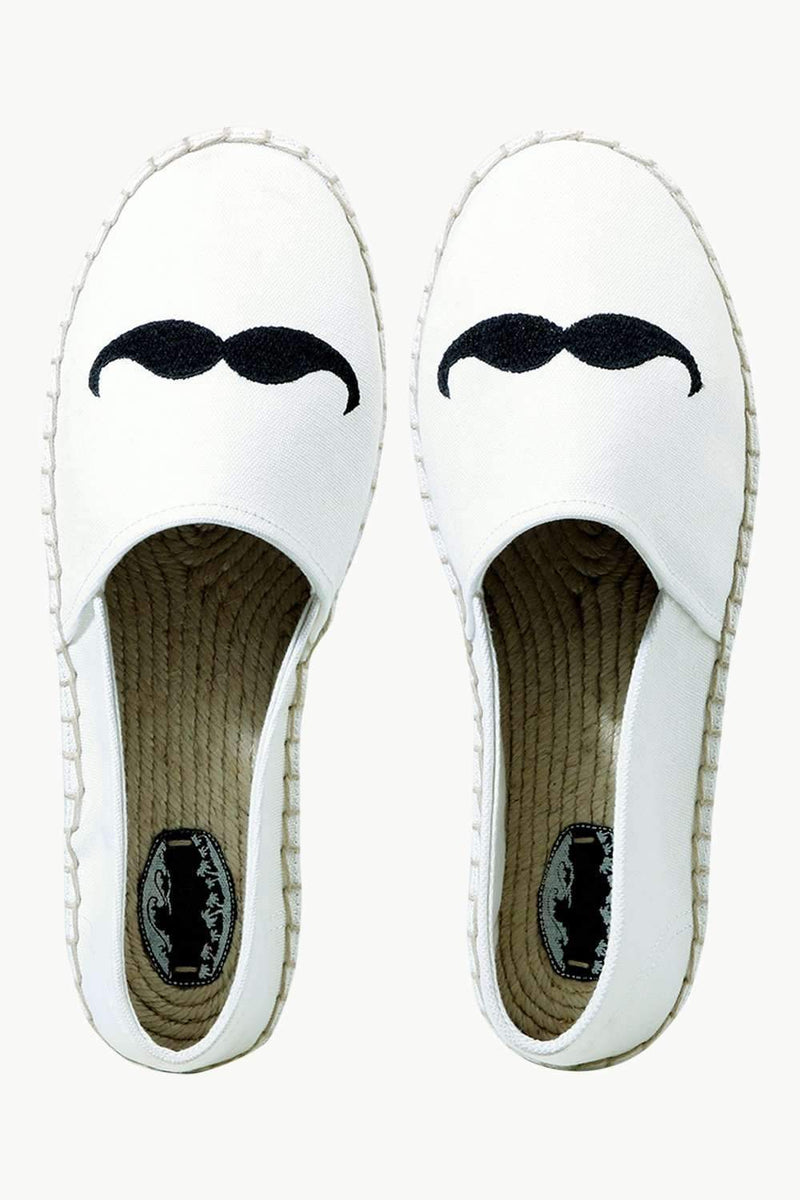 Men's Oatmeal Mustache Tag Espadrilles