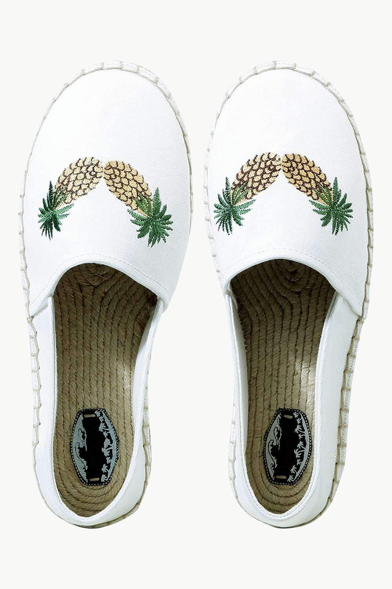 Men's Oatmeal Pineapple Tag Espadrilles