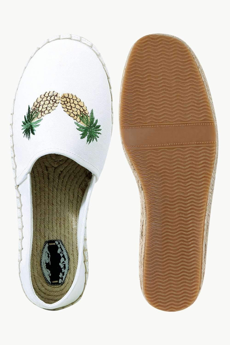 Men's Oatmeal Pineapple Tag Espadrilles