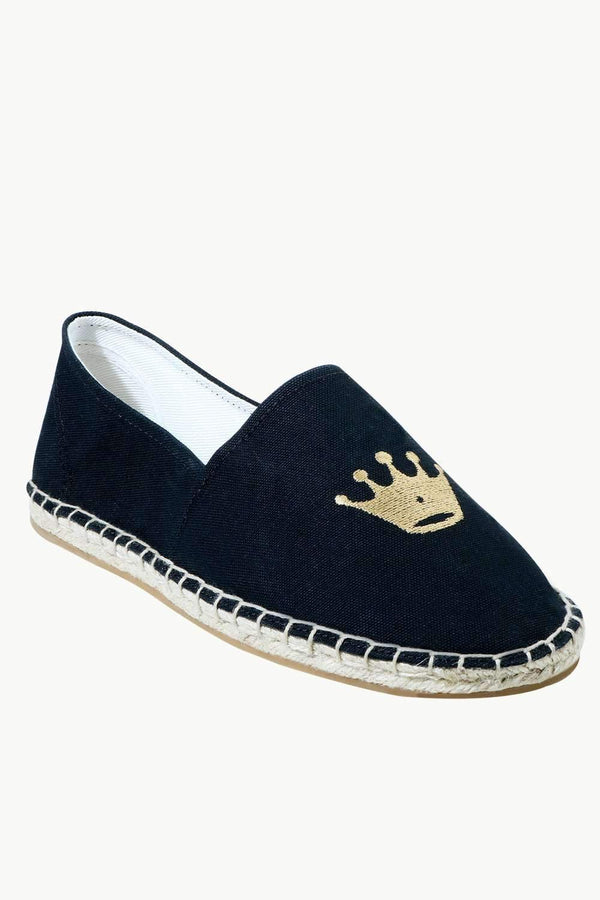 Men's Black Crown Tag Espadrilles