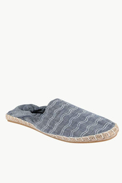 Mens Elastic Denim Wave Espadrilles