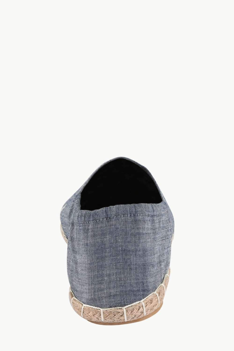 Mens Elastic Zebra Denim Espadrilles