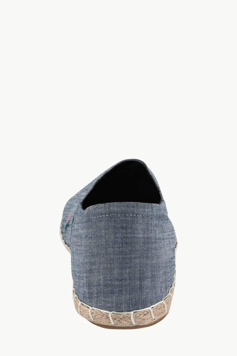 Mens Elastic Pineapple Denim Espadrilles