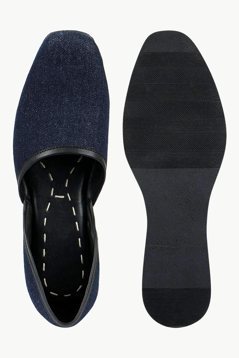 Men's Denim Navy Juttis