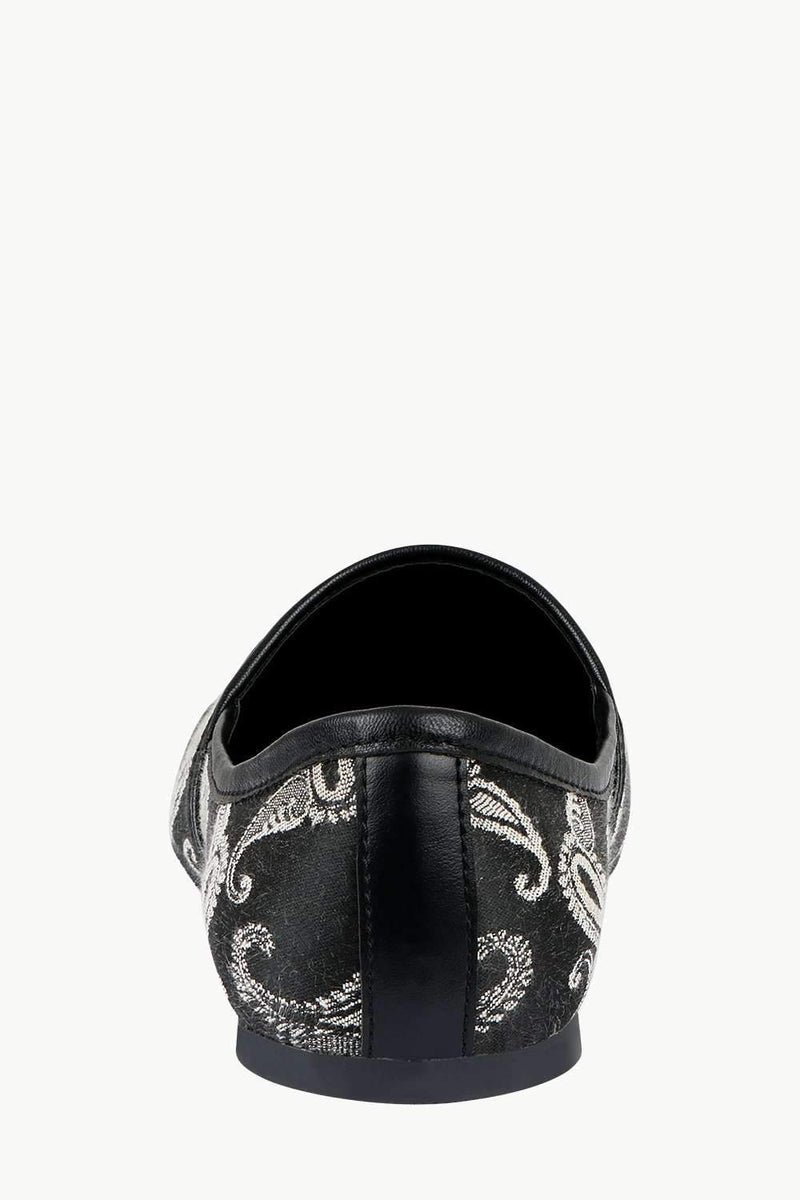 Men's Black Paisley Slip-On Juttis