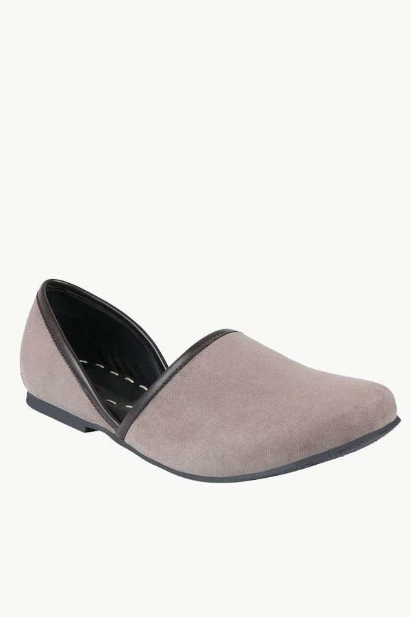 Men's Brown Faux Suede Juttis