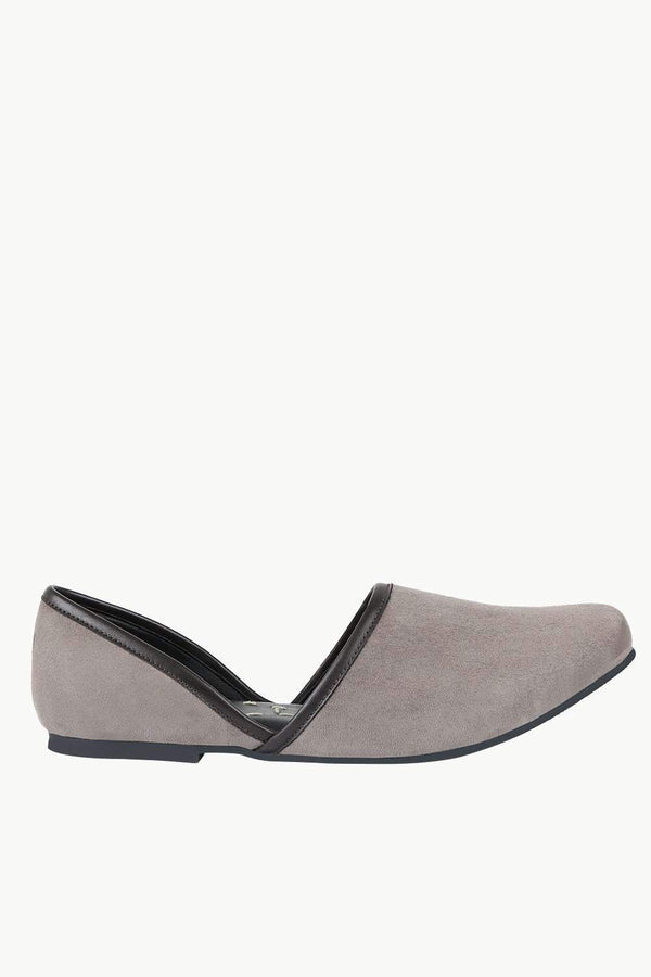 Men's Brown Faux Suede Juttis