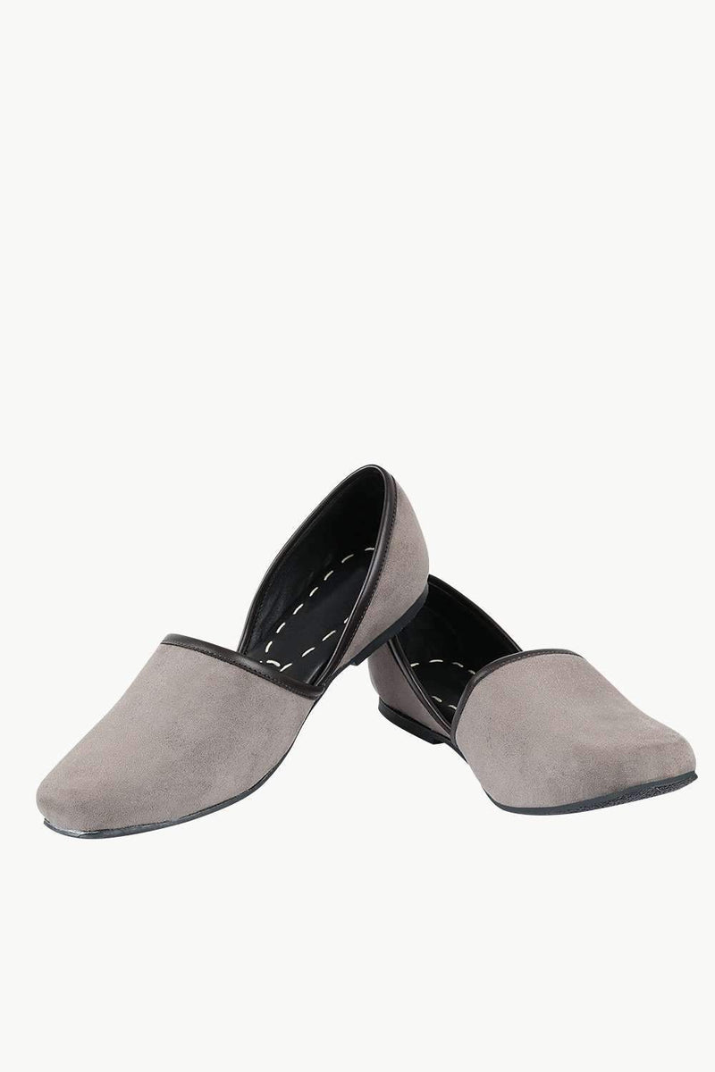 Men's Brown Faux Suede Juttis