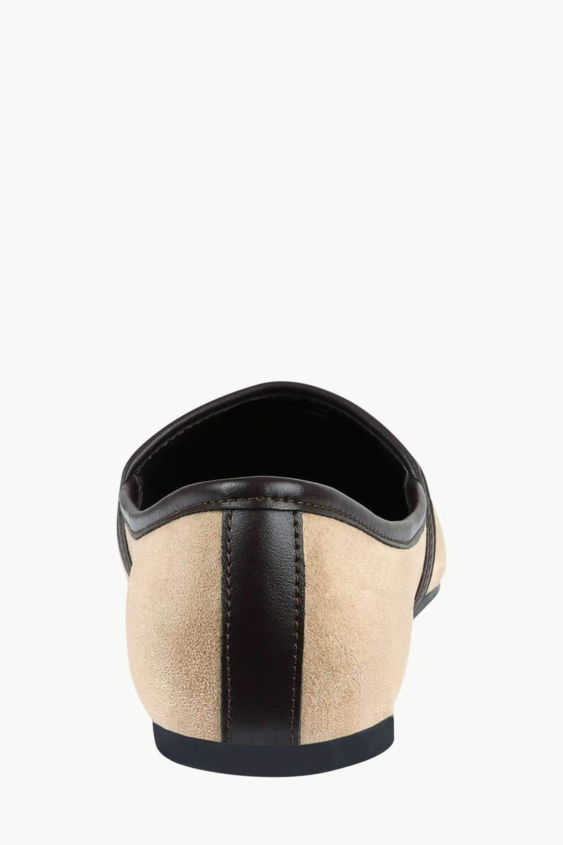 Men's Tan Faux Suede Juttis