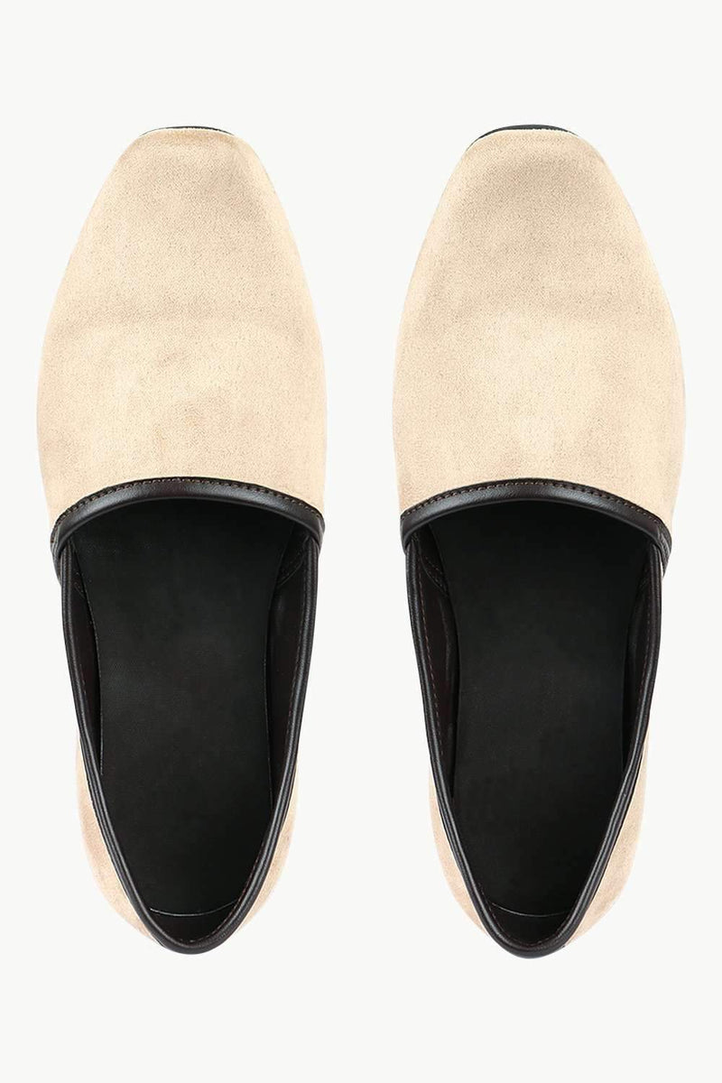 Men's Tan Faux Suede Juttis