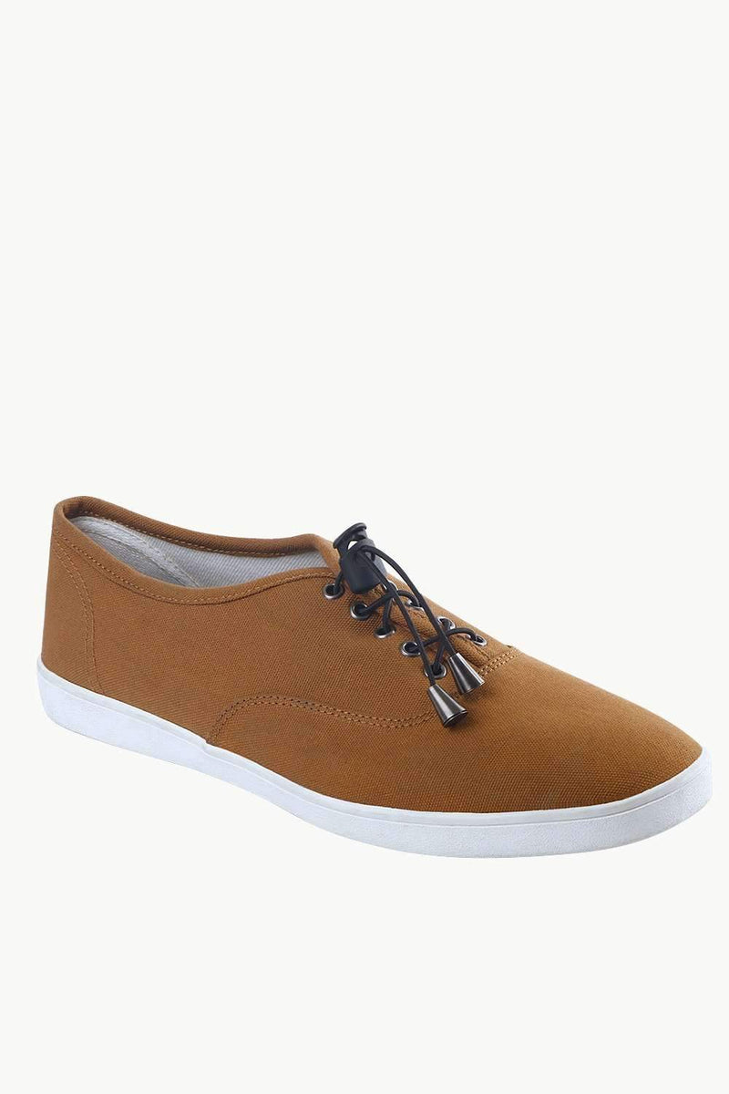 Men's Elastic Tassel Brown Boat Shoes