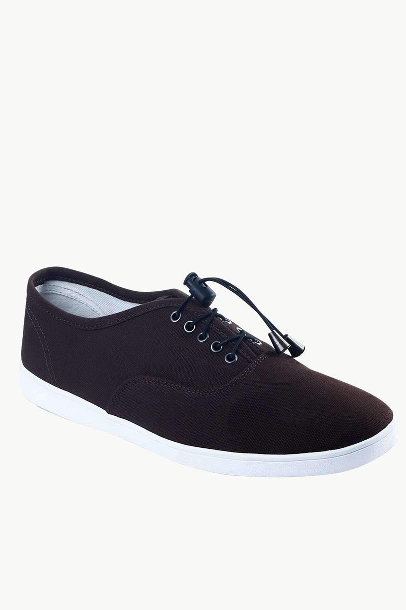 Men's Elastic Tassel Chocolate Brown Boat Shoes