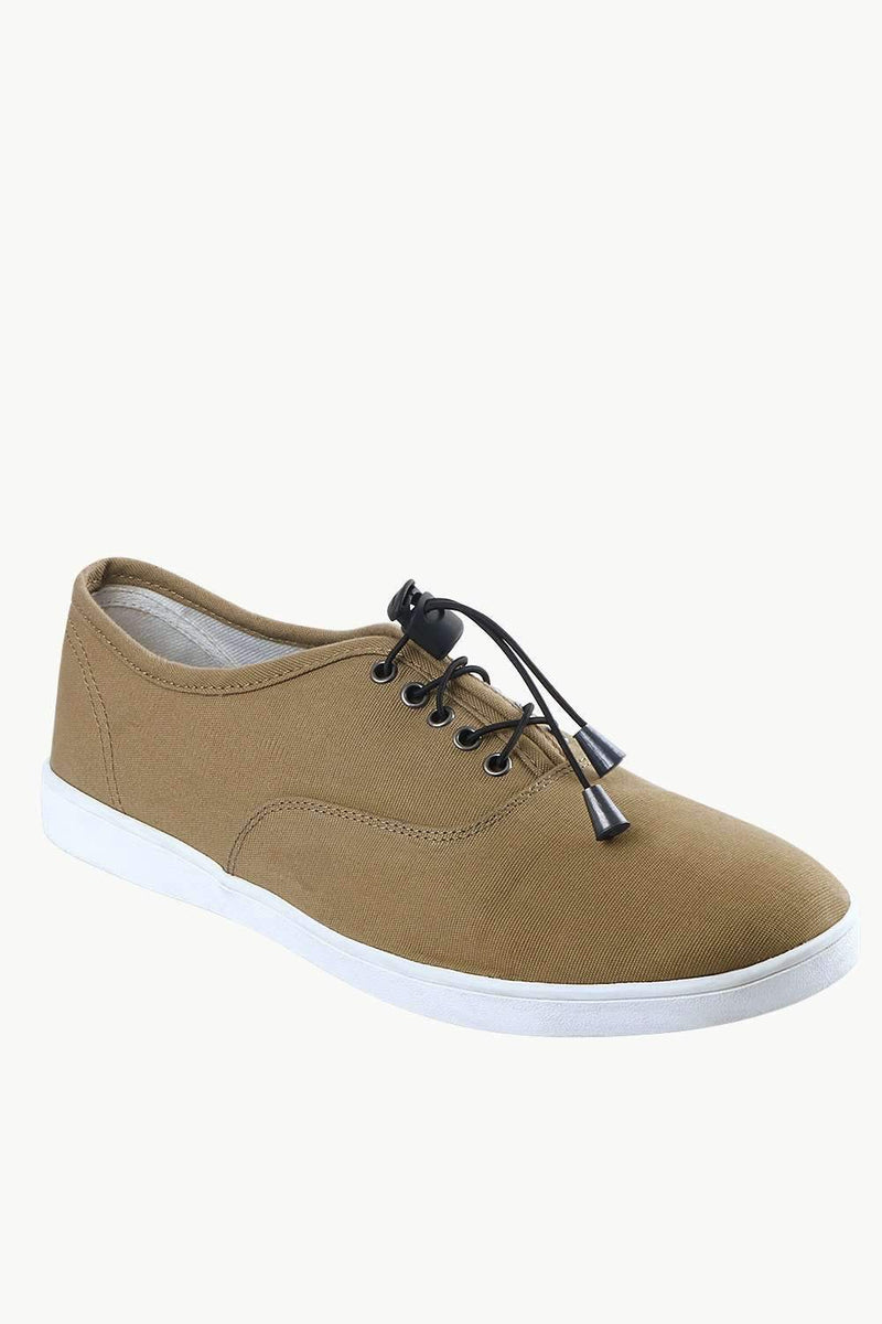 Men's Elastic Tassel Khaki Boat Shoes