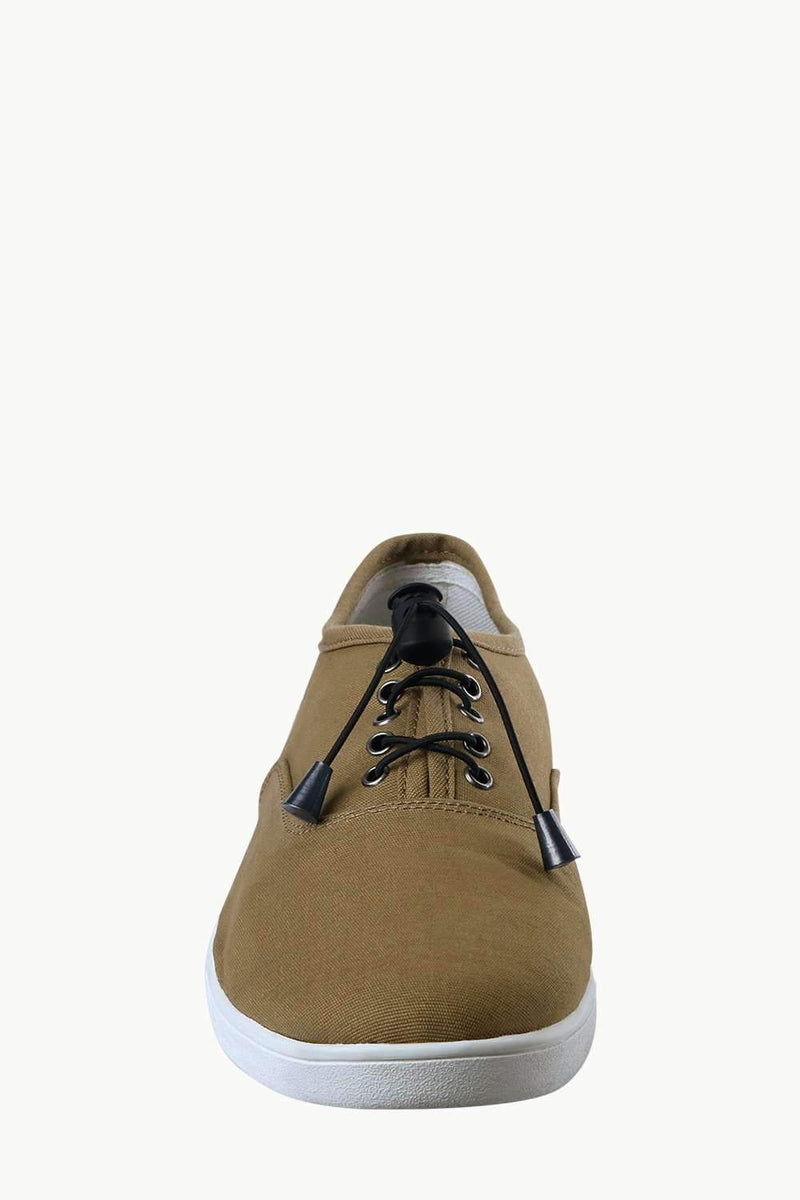 Men's Elastic Tassel Khaki Boat Shoes