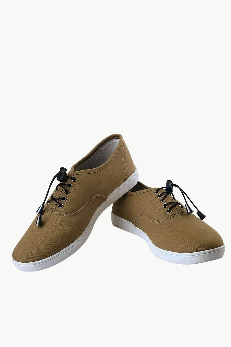 Men's Elastic Tassel Khaki Boat Shoes