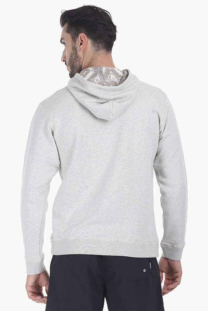 Fleece Popover Hoodie With A Contrast Pocket