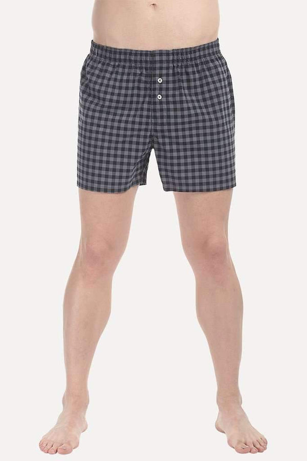 Checkered Weave Boxer Shorts